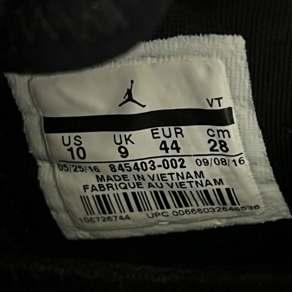 Nike Mens JORDAN TRAINER 1 LOW, BLACK/BLACK-ANTHRACITE, 10 - Picture 14 of 16